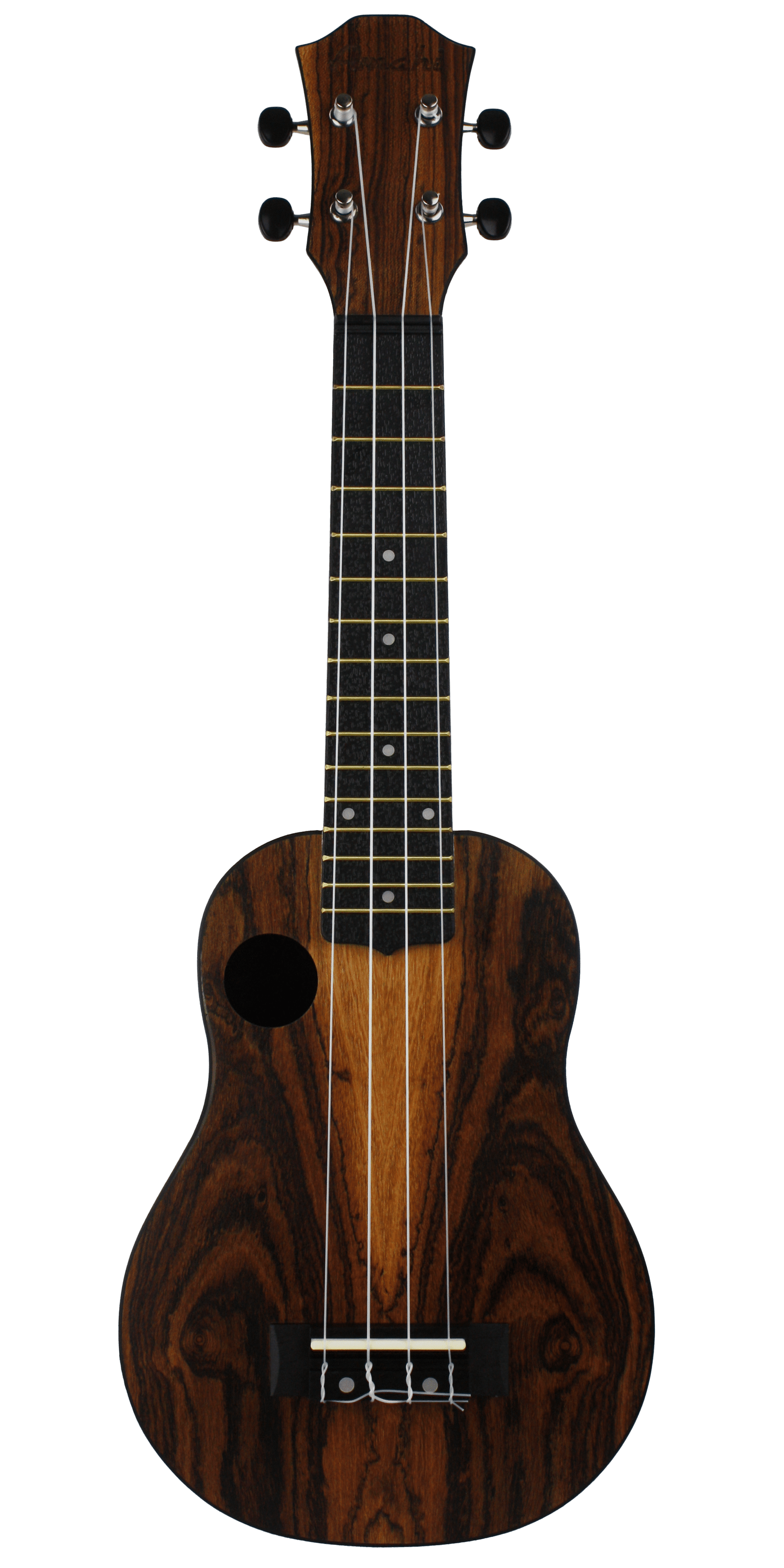 Amahi ABS Plastic Back & Sides, Bocote Top Ukulele, Soprano